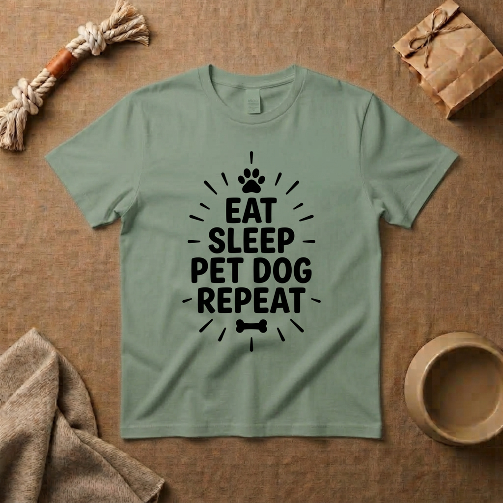 Eat Sleep Pet Dog Repeat T-Shirt