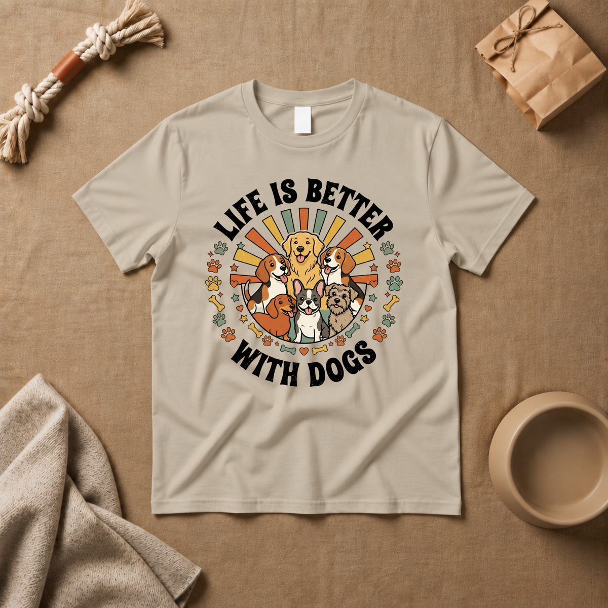 Life Is Better With Dogs T-Shirt