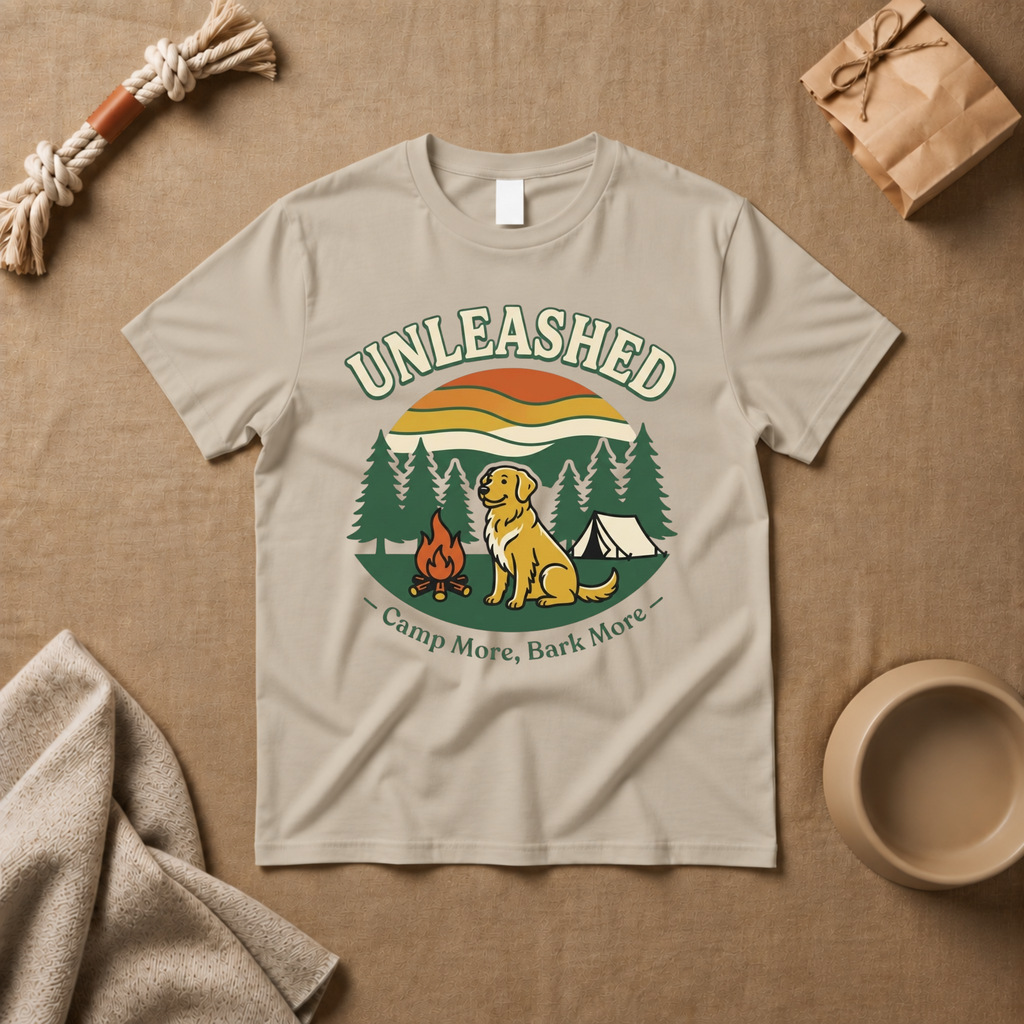 Camp More, Bark More T-Shirt