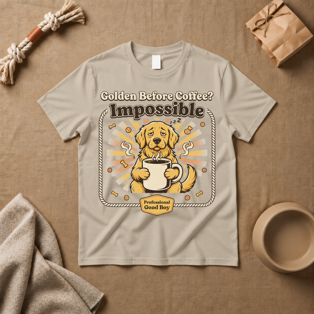 Golden Before Coffee? Impossible T-Shirt