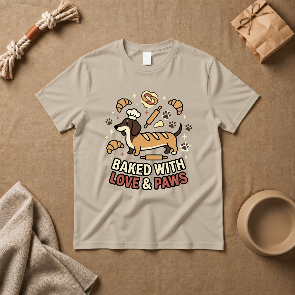 Baked with Love & Paws T-shirts