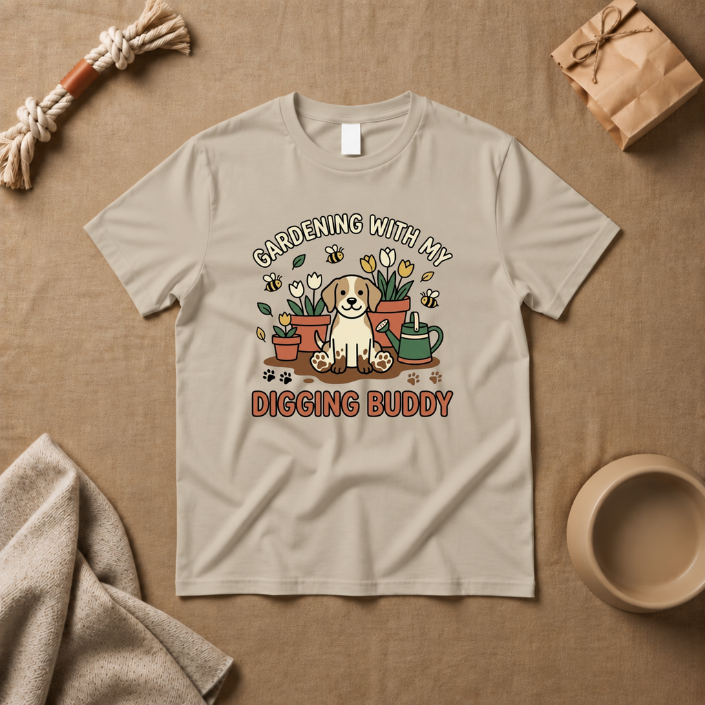Gardening With My Digging Buddy T-Shirt