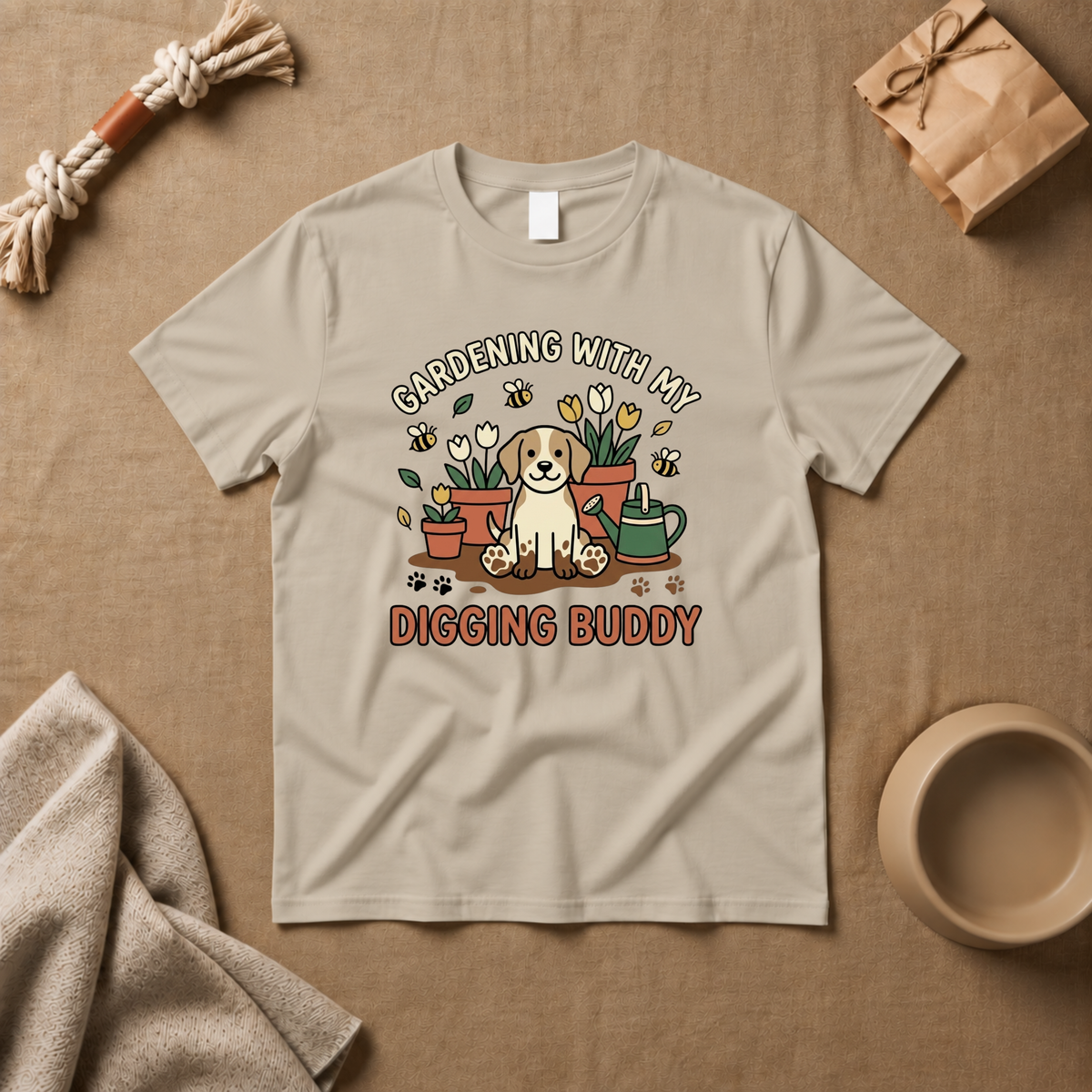 Gardening With My Digging Buddy T-Shirt