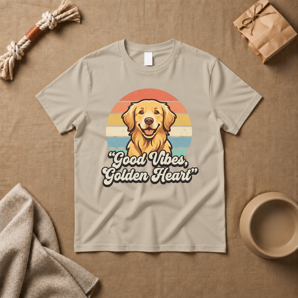 Good Vibes, Golden Heart T-Shirt