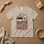 Coffee Dogs Repeat T-Shirt