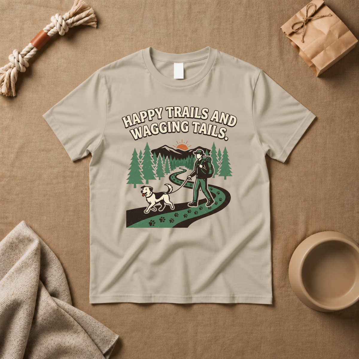 Happy Trails & Wagging Tails T-Shirt