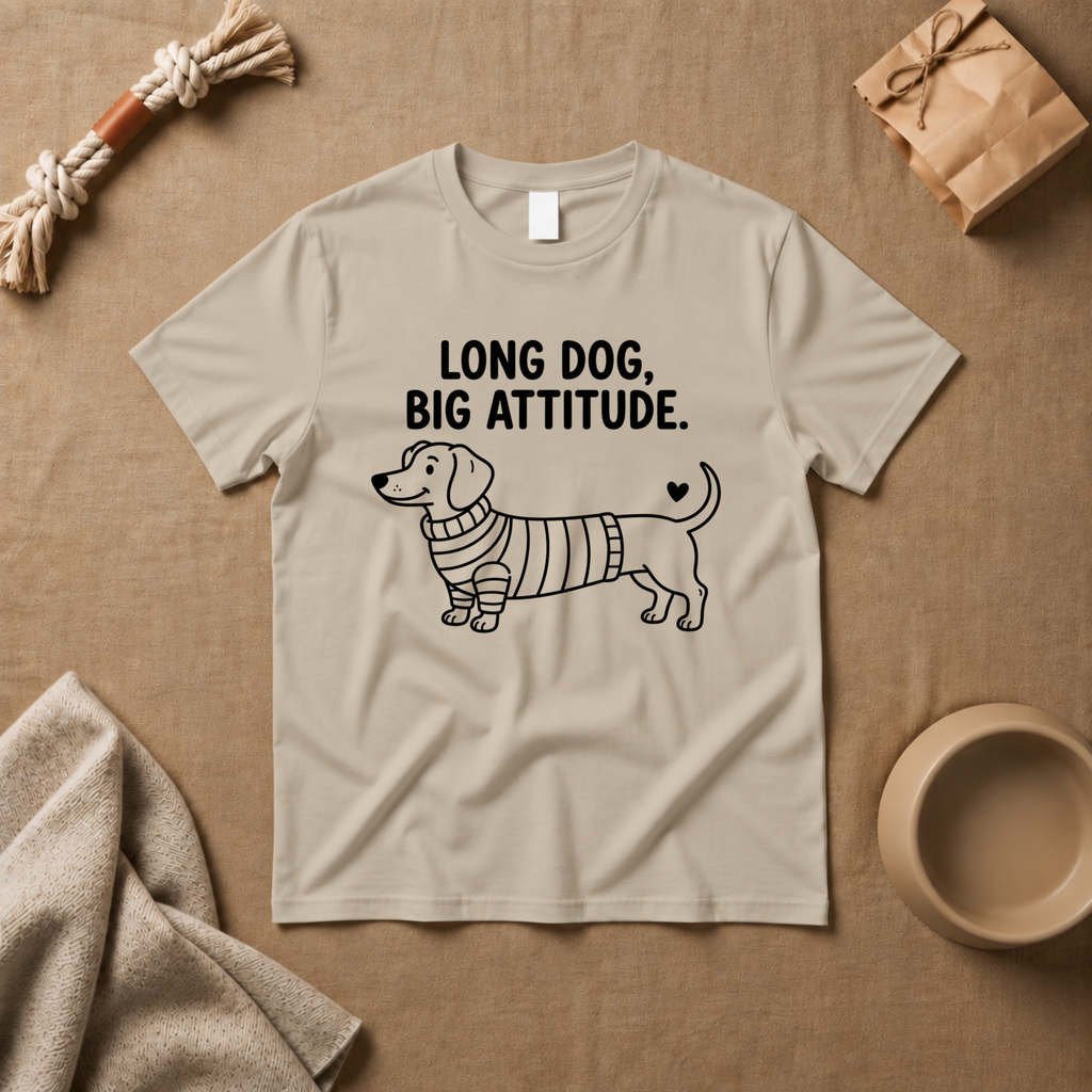 Long Dog Big Attitude T-Shirt