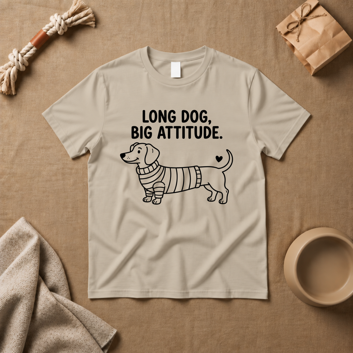 Long Dog Big Attitude T-Shirt