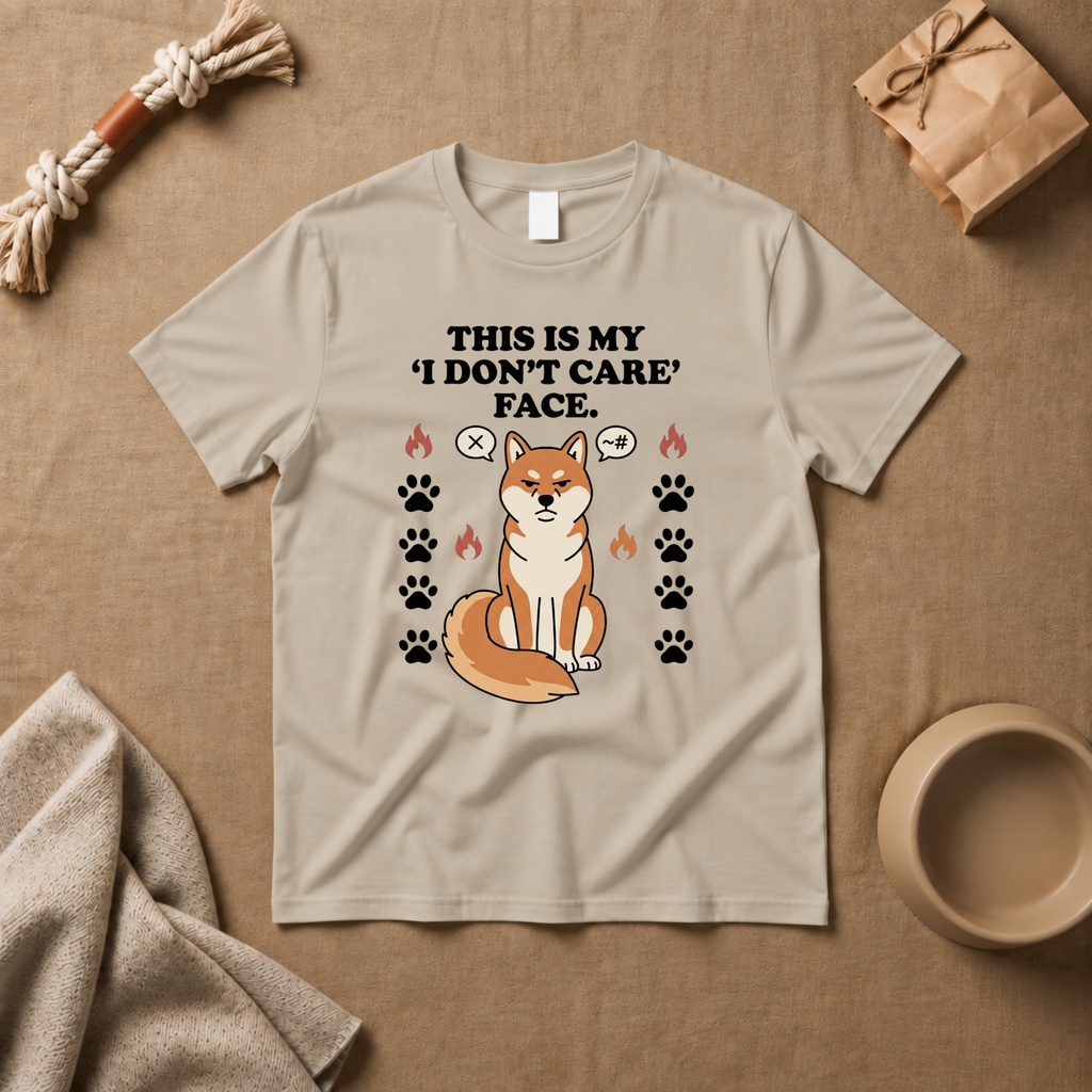 This Is My I Dont Care Face T-Shirt