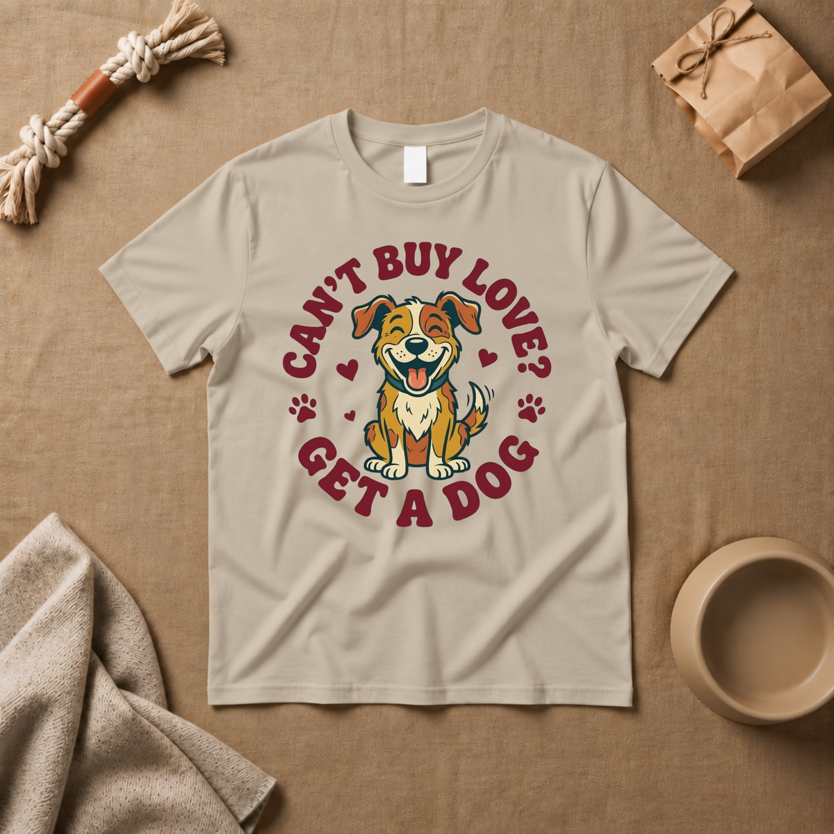 Cant Buy Love? Get A Dog T-Shirt