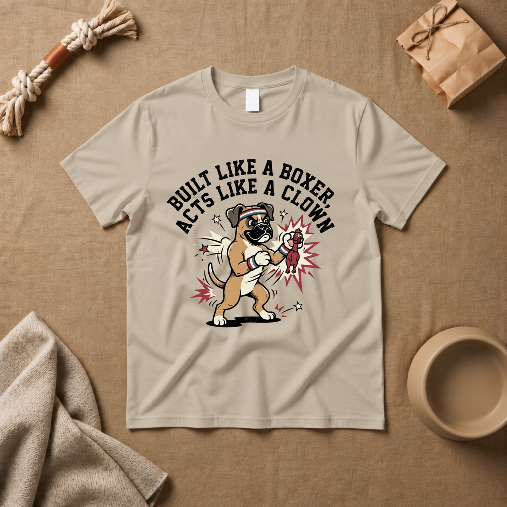 Built Like A Boxer Acts Like A Clown T-Shirt