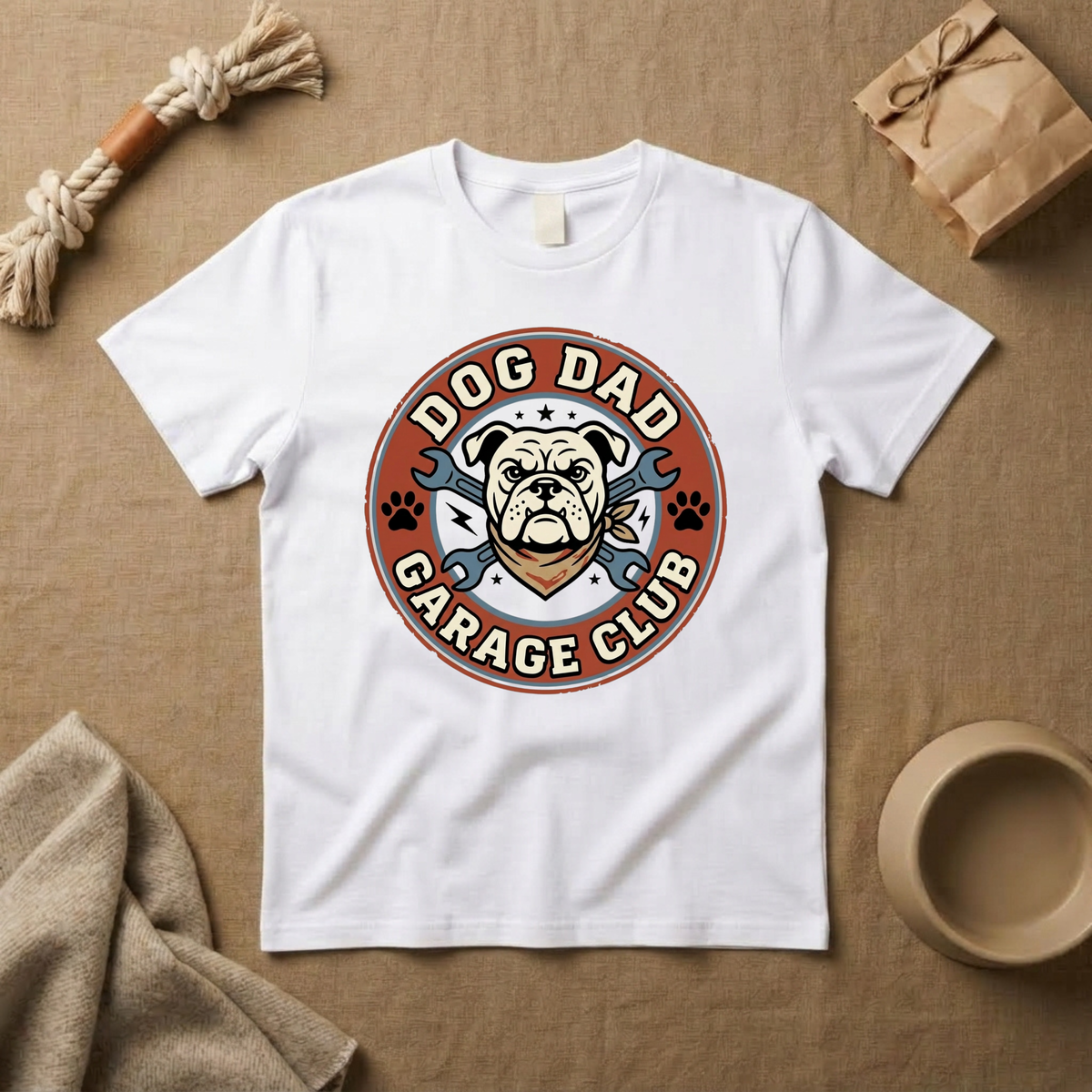 Dog Dad Garage Club T-shirts