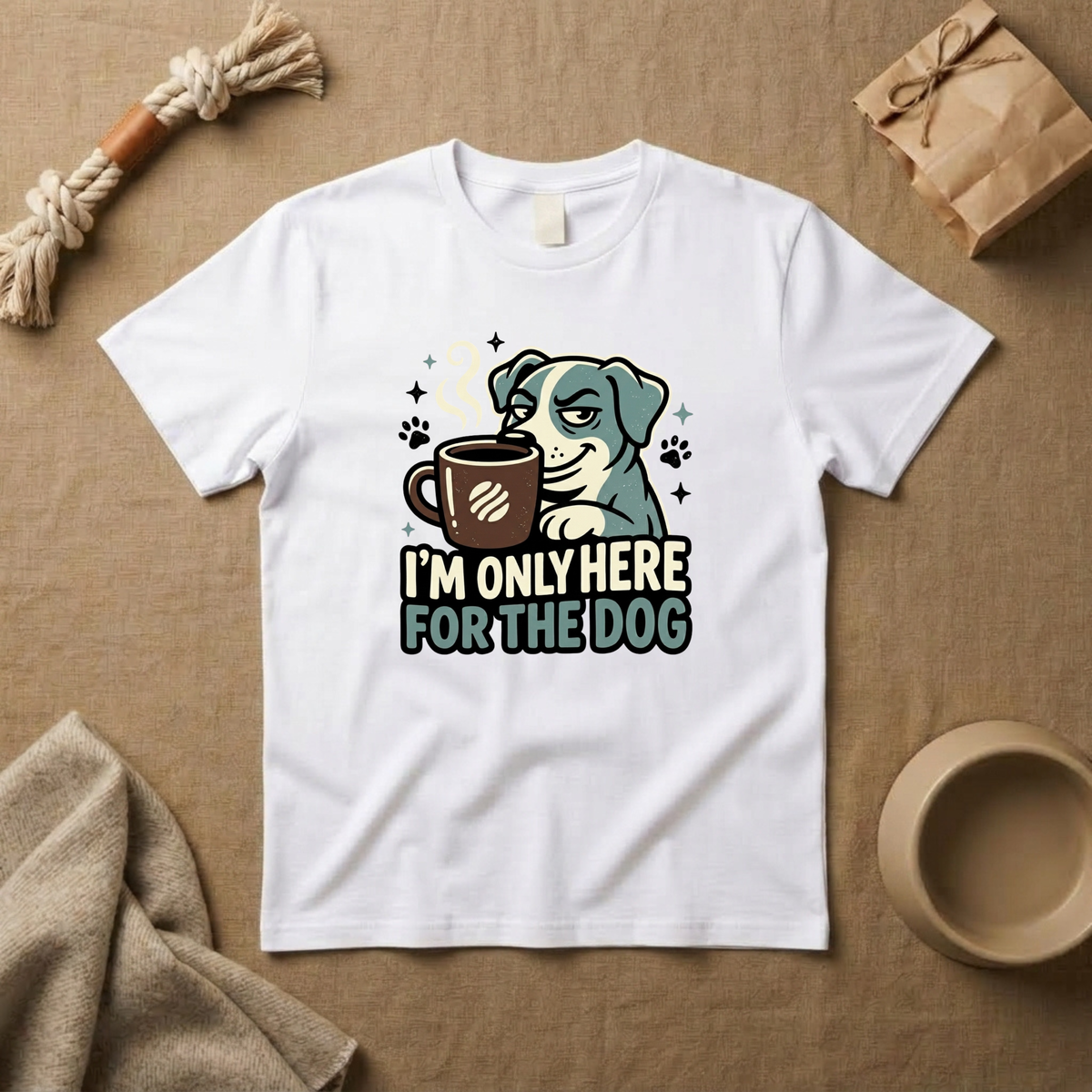 I M Only Here For The Dog T-Shirt