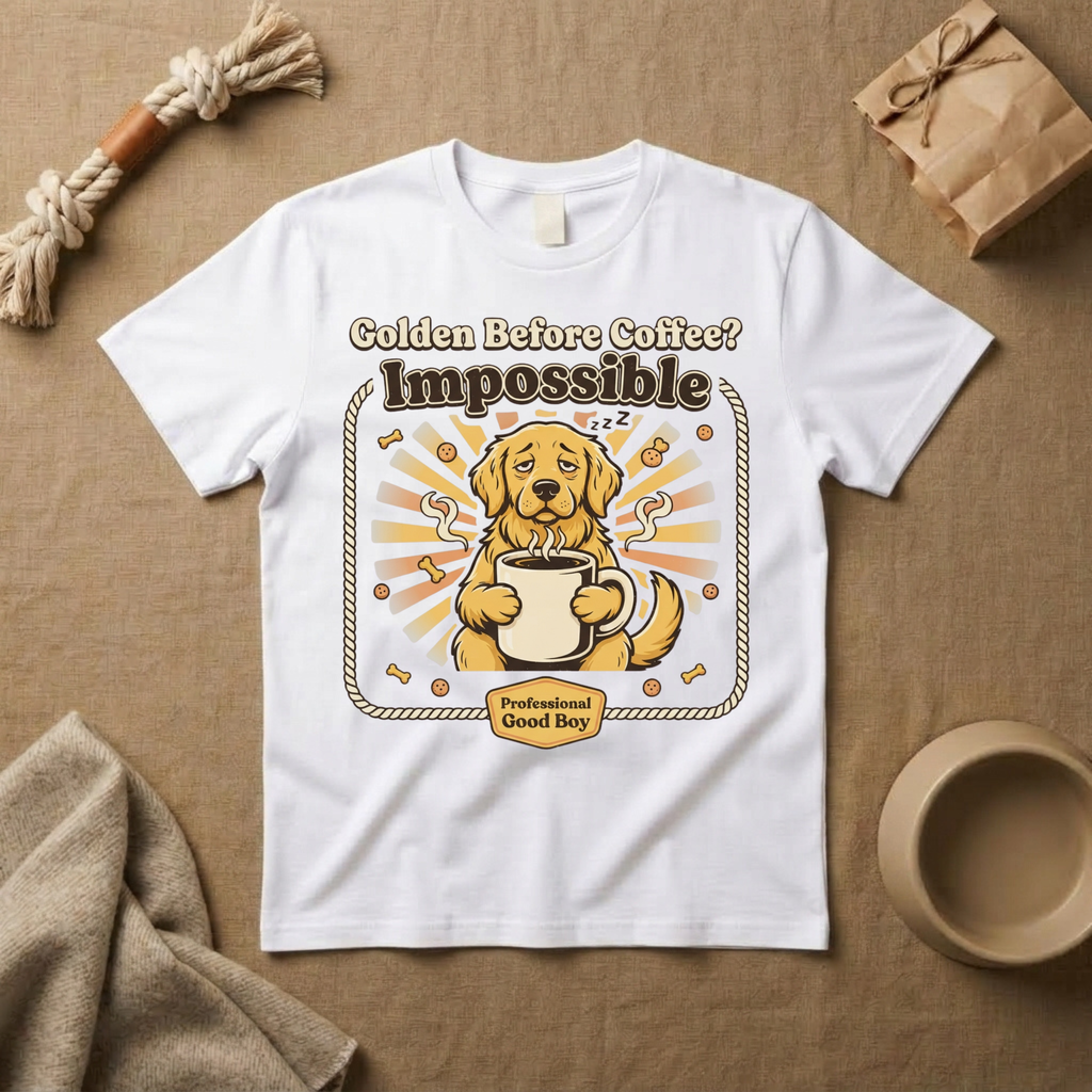 Golden Before Coffee? Impossible T-Shirt