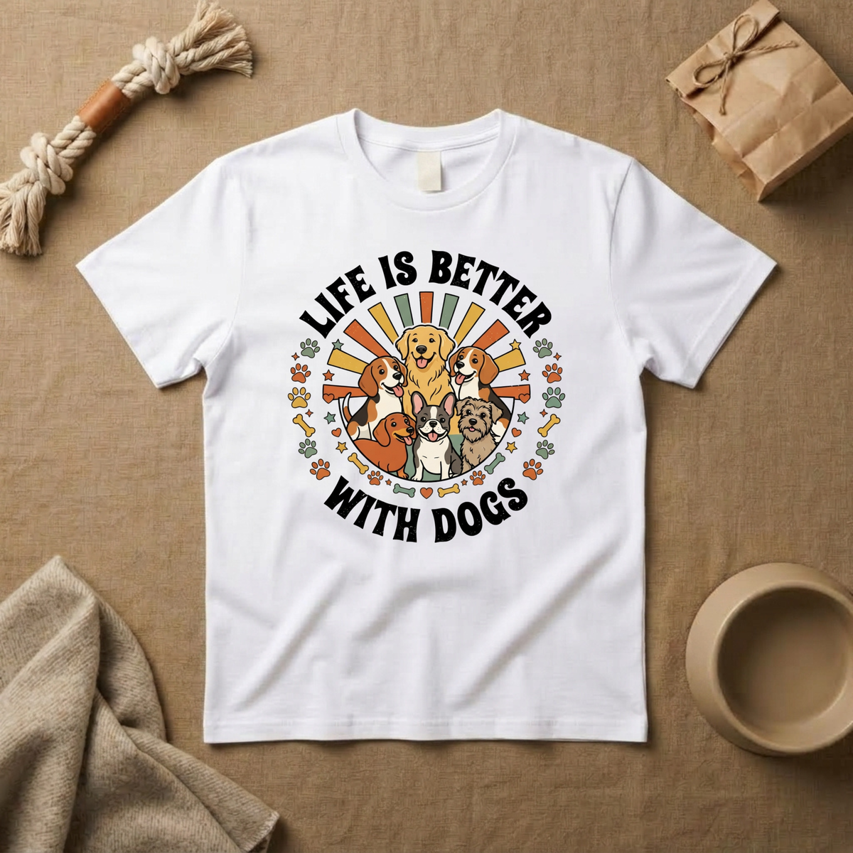 Life Is Better With Dogs T-Shirt