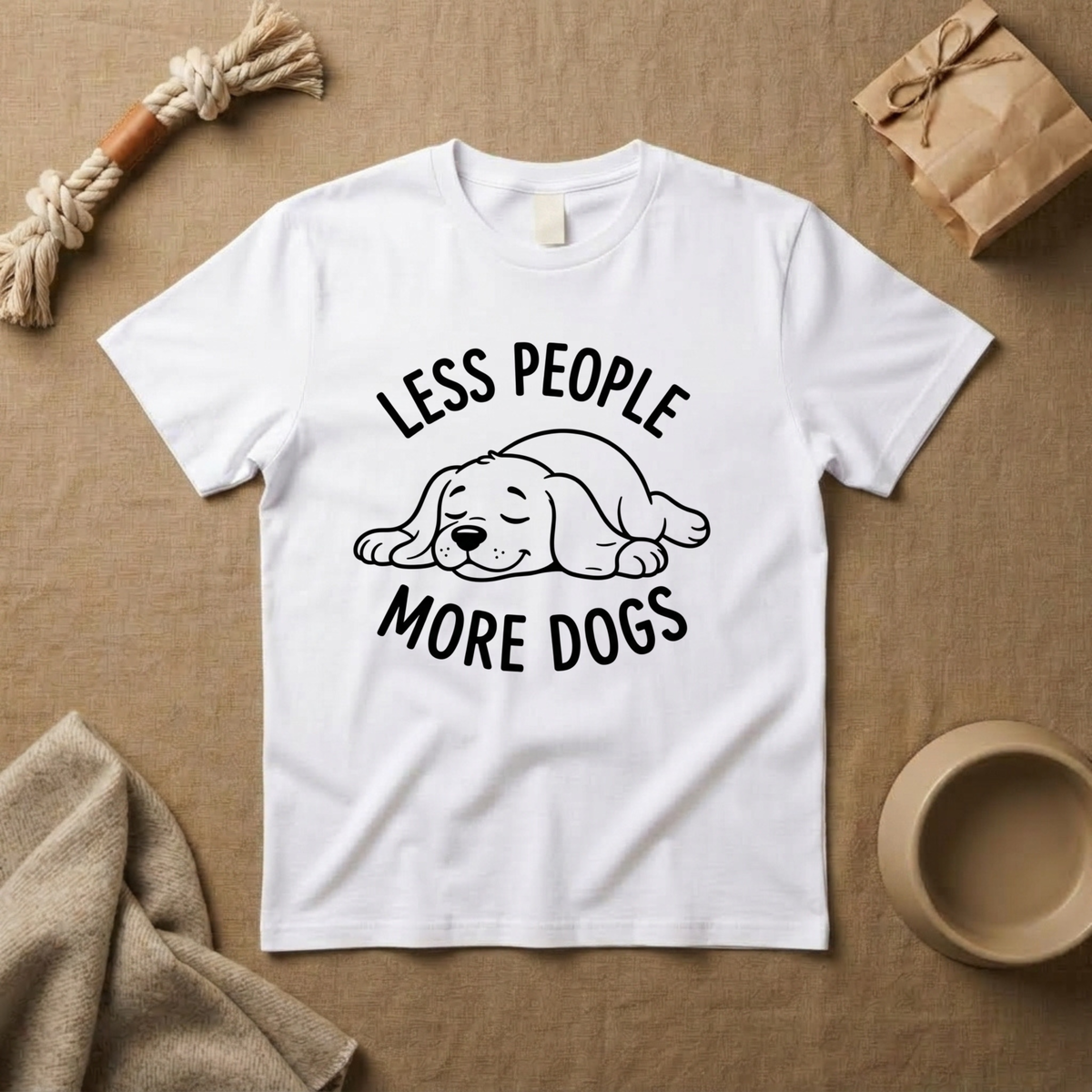 Less People More Dogs T-Shirt