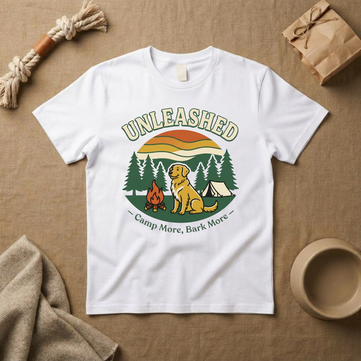 Camp More, Bark More T-Shirt