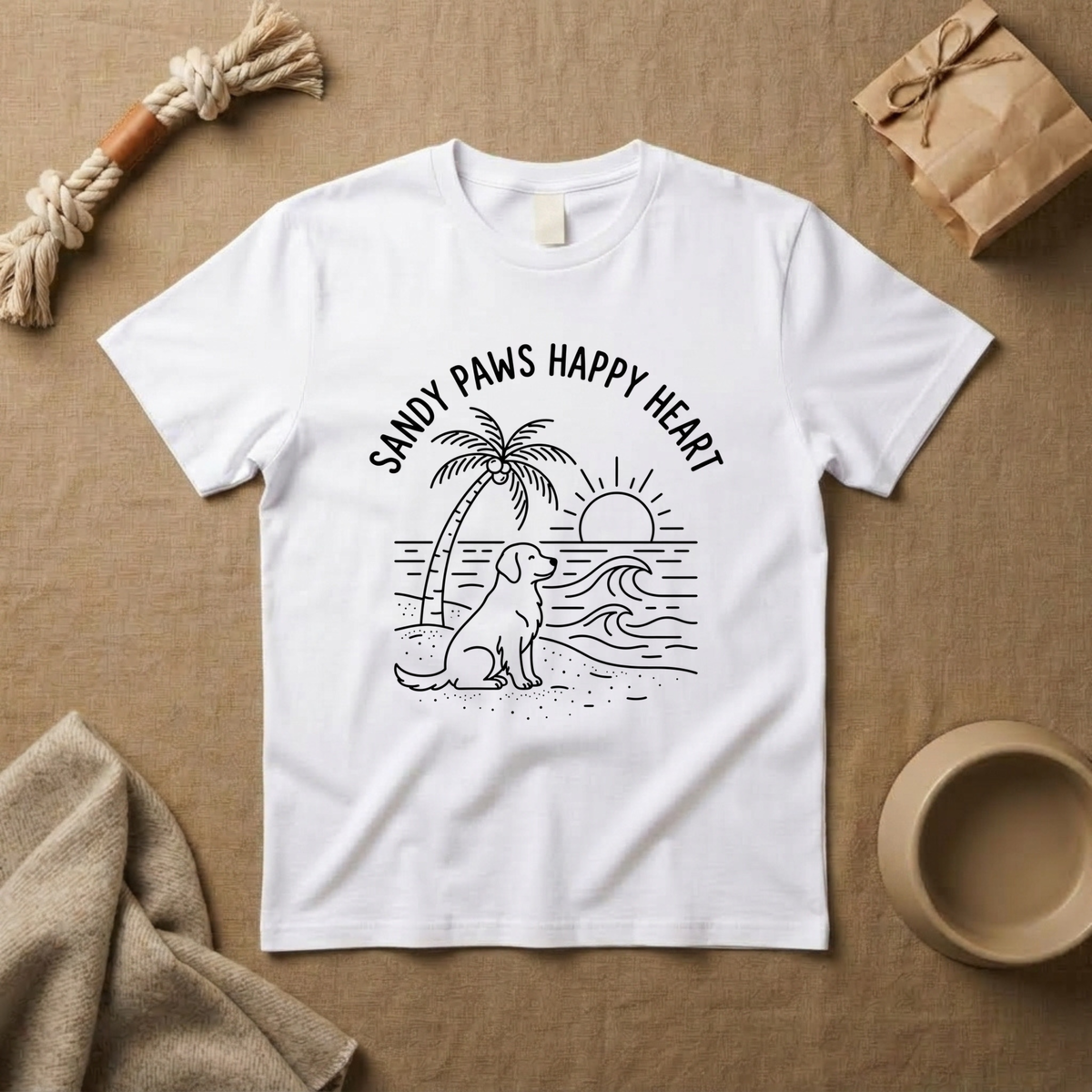 Sandy Paws Happy Heart T-Shirt