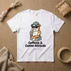Caffeine & Canine Attitude T-Shirt