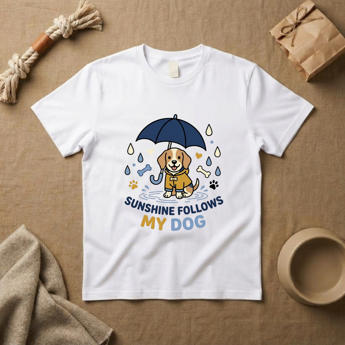 Sunshine Follow My Dog T-Shirt