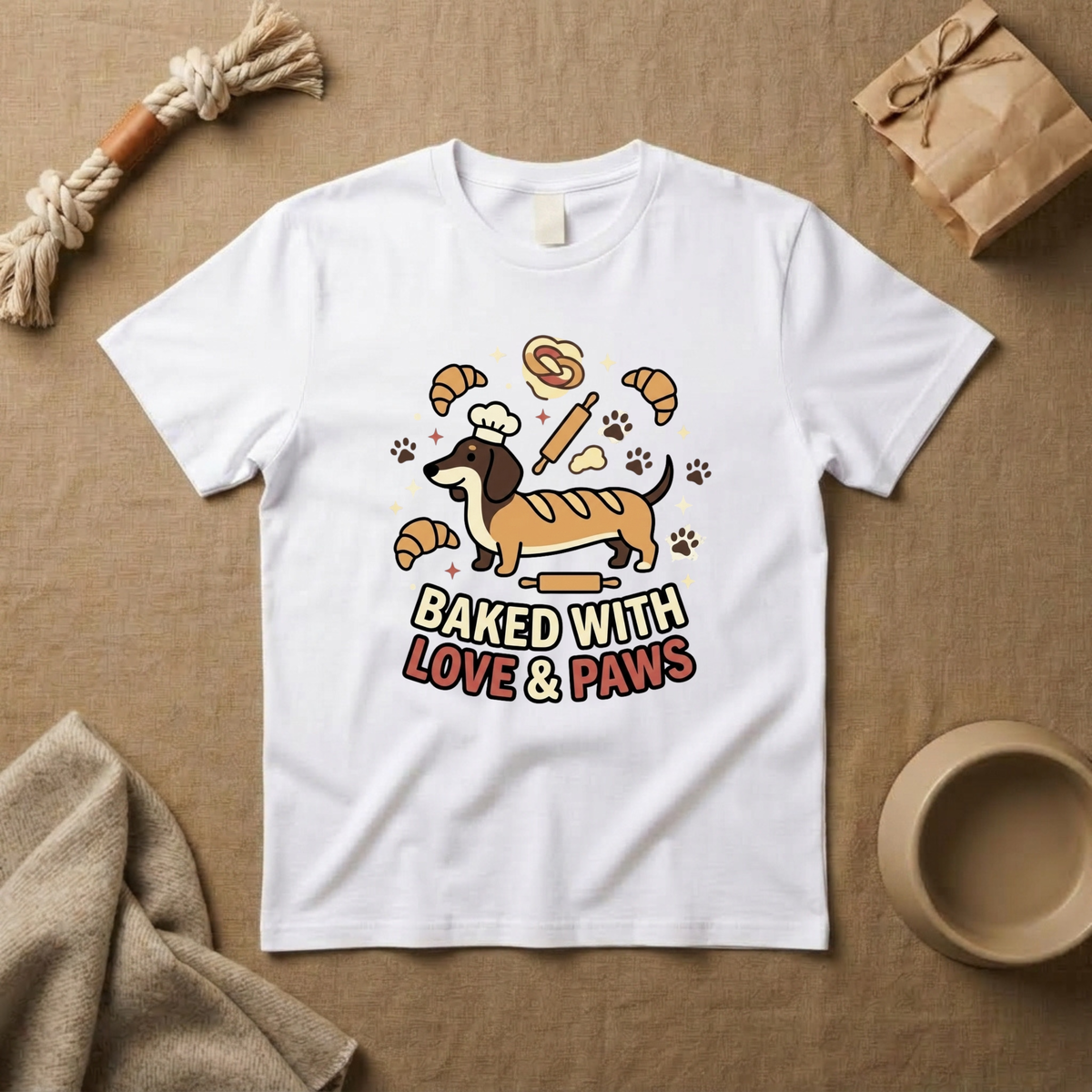 Baked with Love & Paws T-shirts