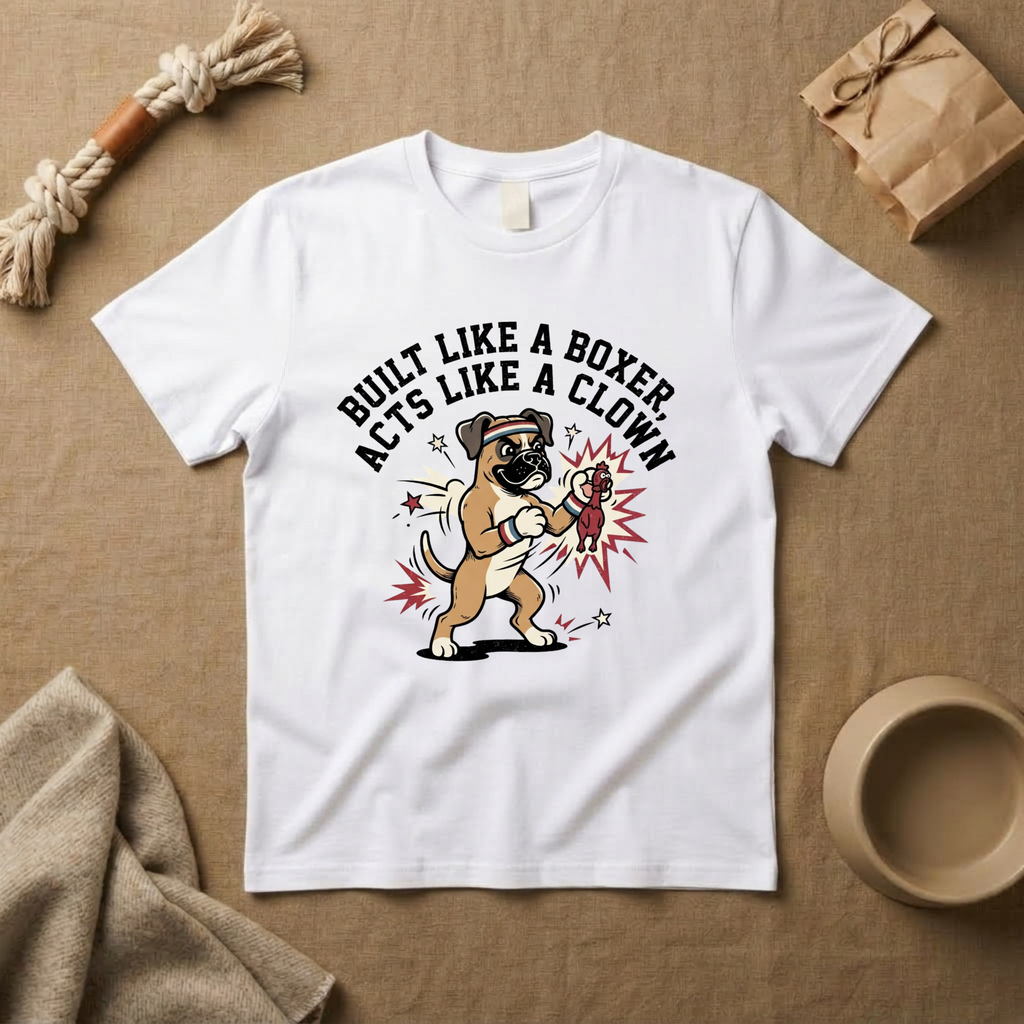 Built Like A Boxer Acts Like A Clown T-Shirt