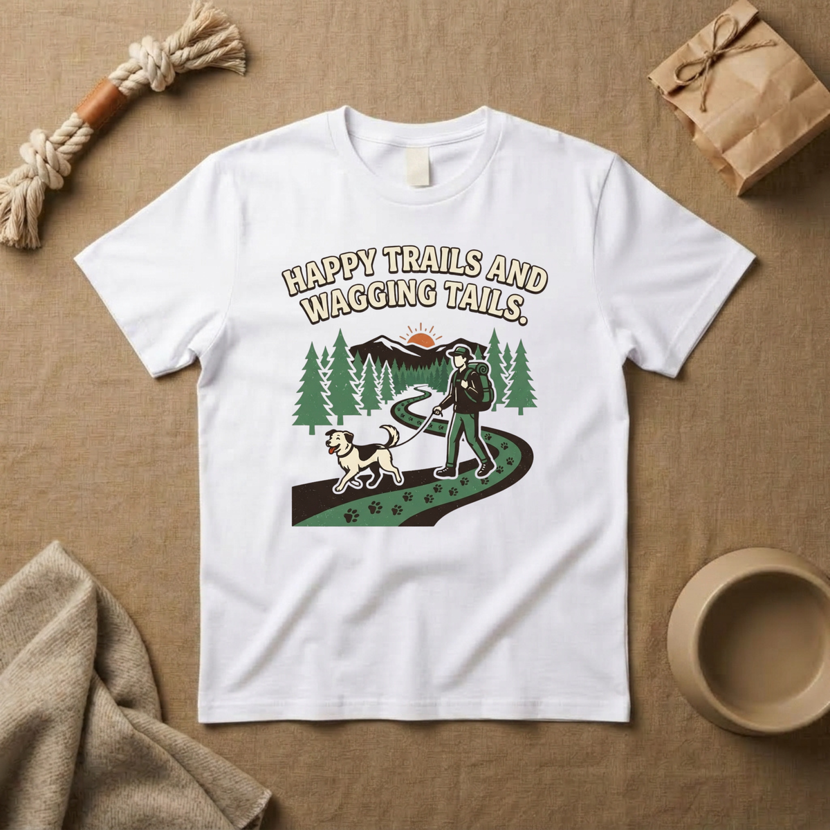 Happy Trails & Wagging Tails T-Shirt
