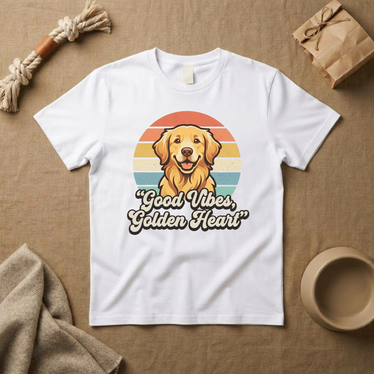 Good Vibes, Golden Heart T-Shirt