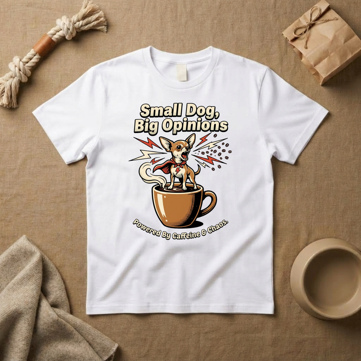 Small Dog, Big Opinions T-Shirt