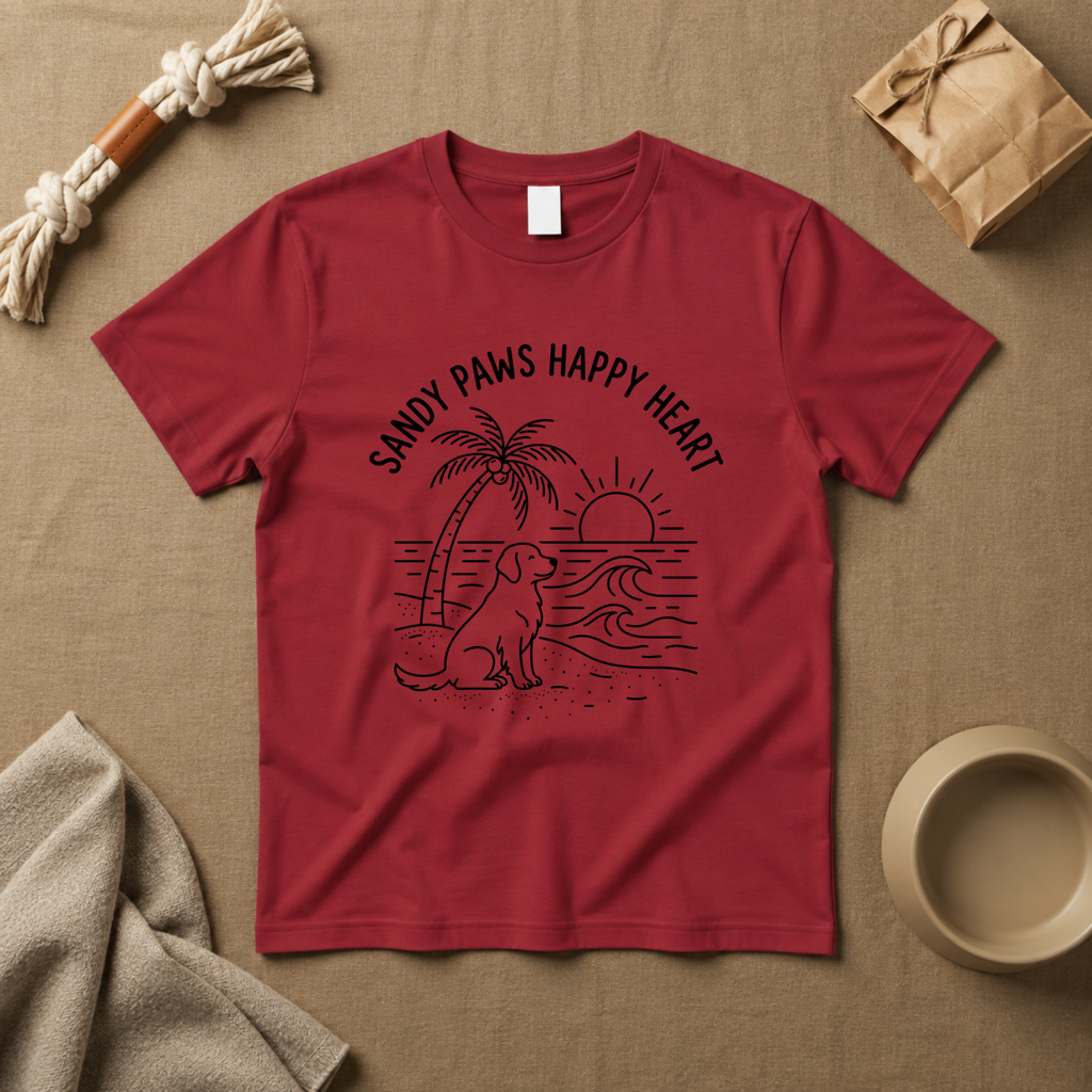 Sandy Paws Happy Heart T-Shirt