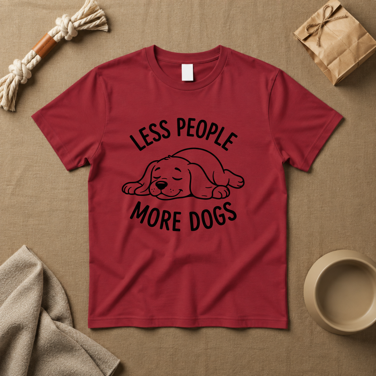 Less People More Dogs T-Shirt