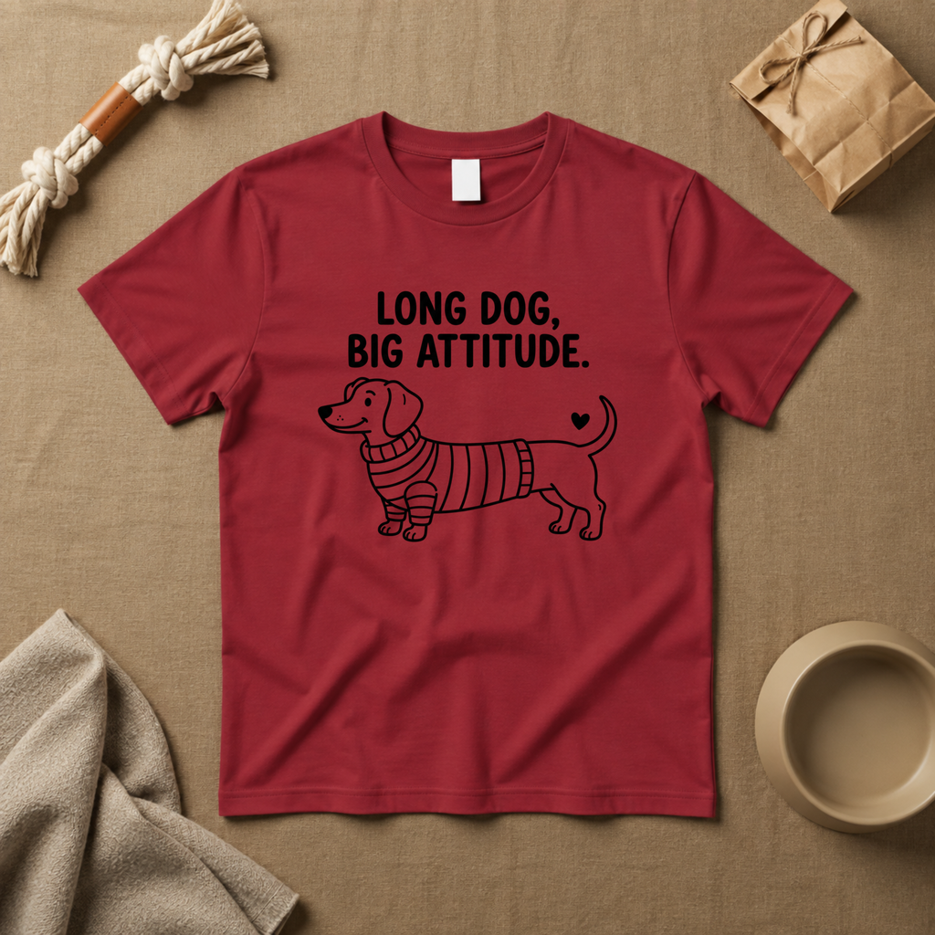 Long Dog Big Attitude T-Shirt