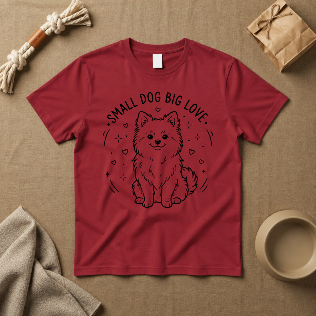 Small Dog Big Love T-Shirt