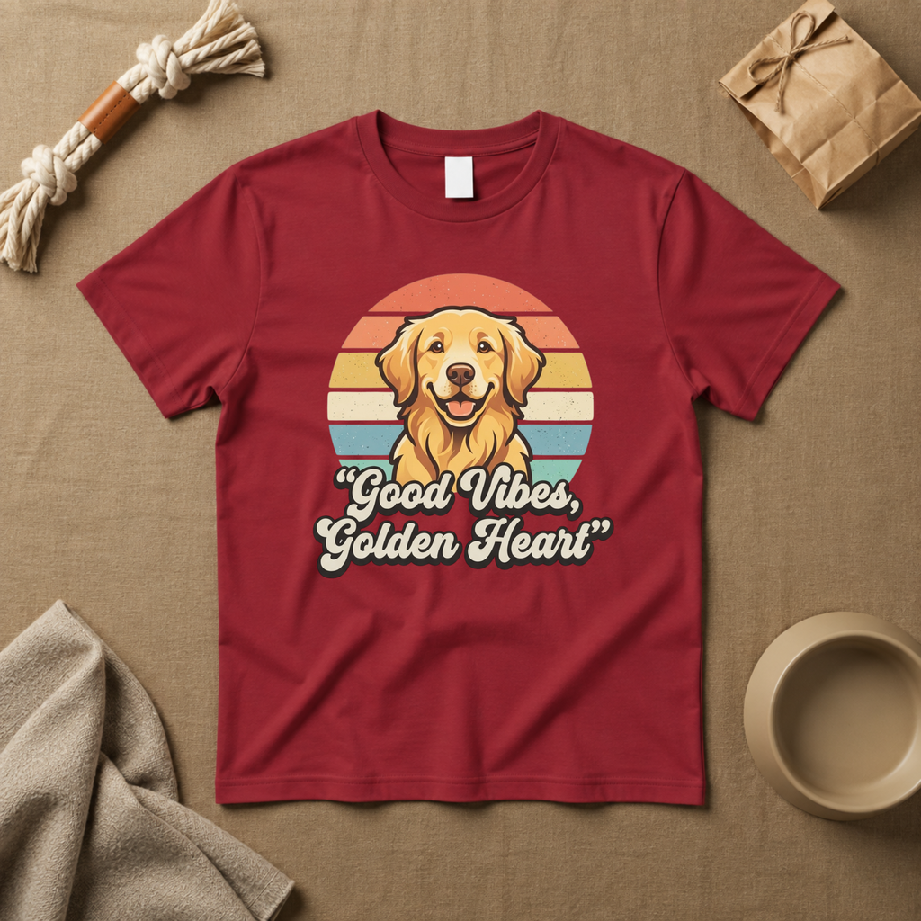 Good Vibes, Golden Heart T-Shirt