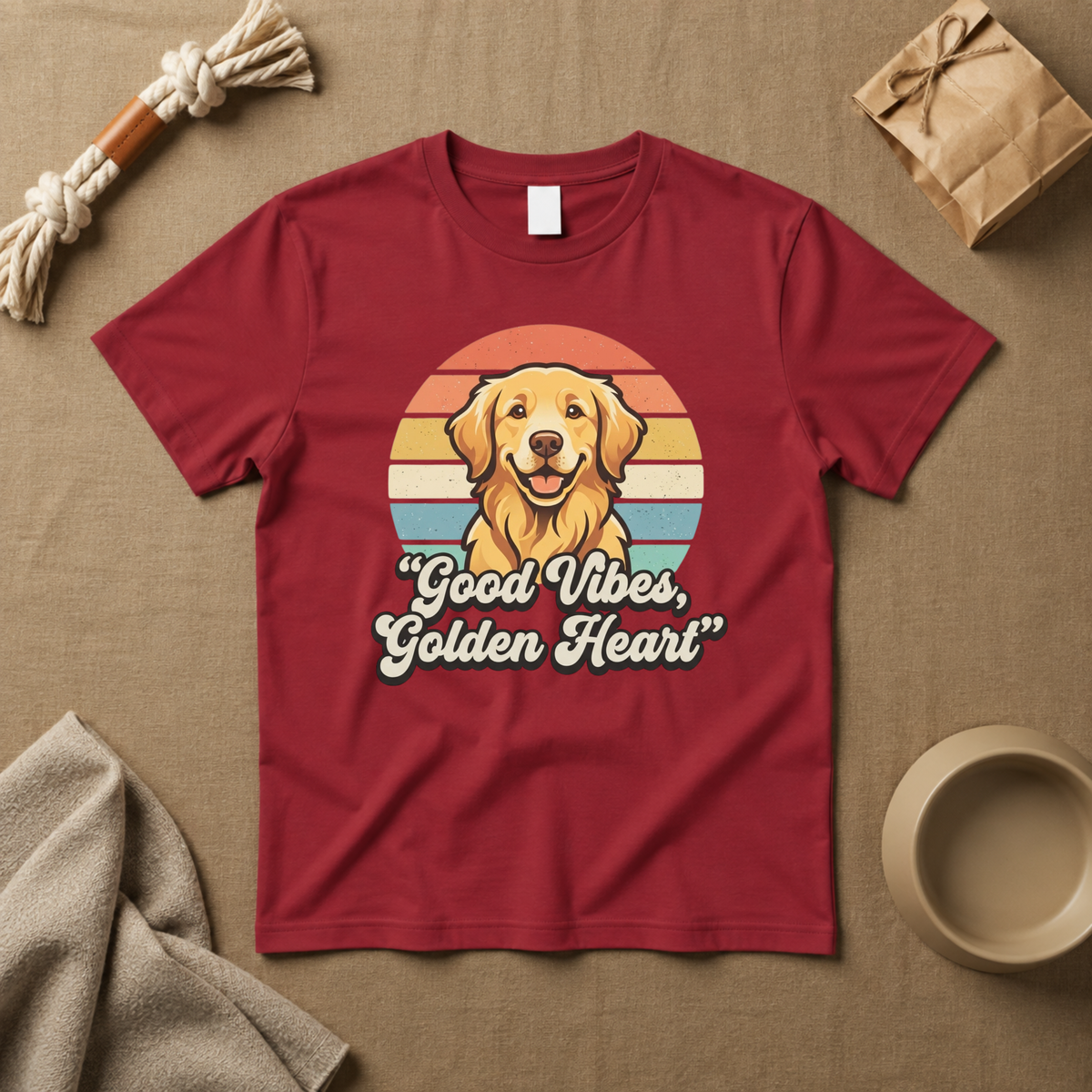 Good Vibes, Golden Heart T-Shirt