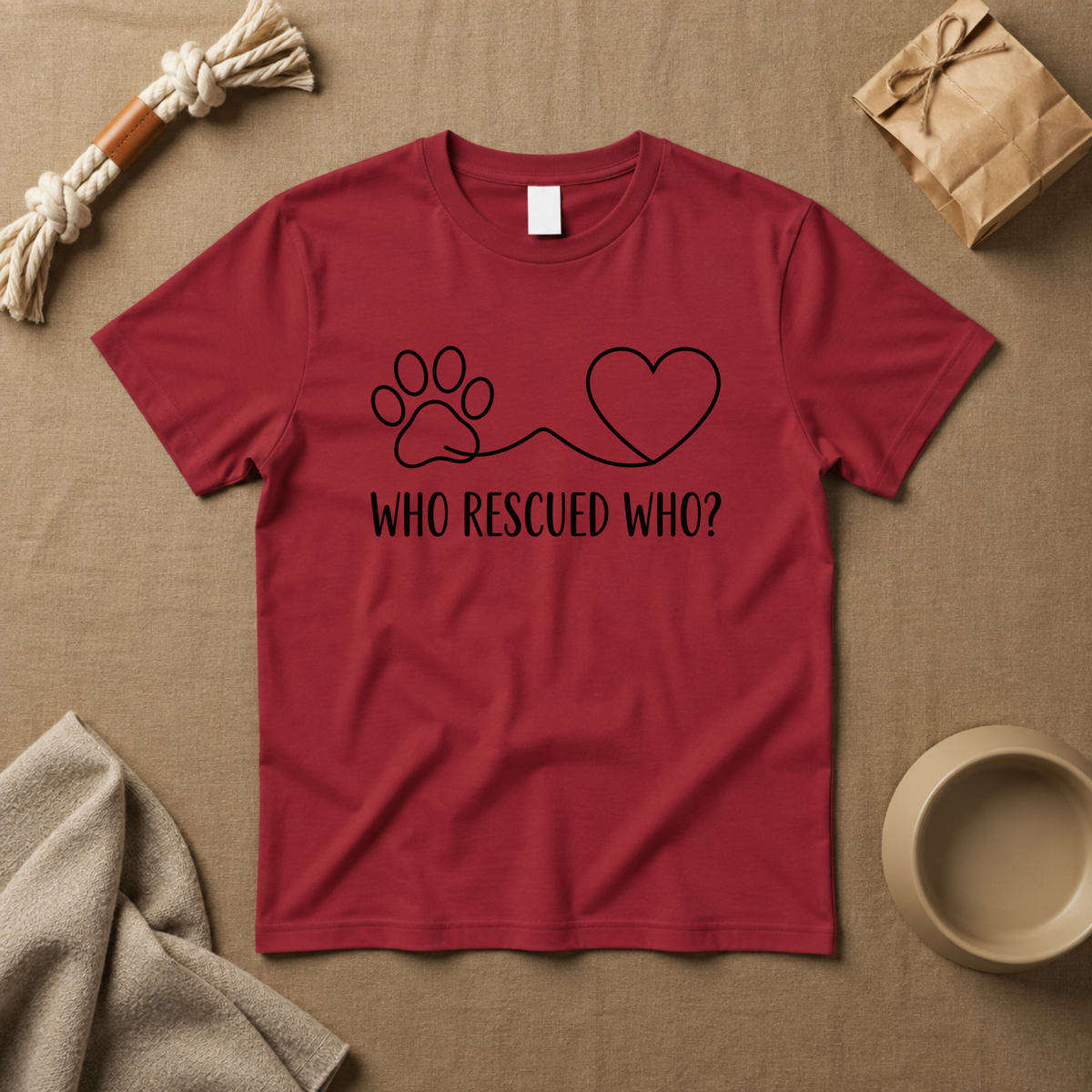 Who Rescued Who T-Shirt
