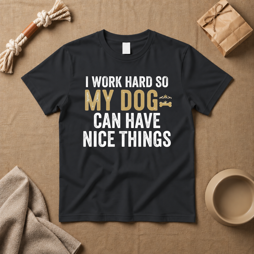 I Work Hard So My Dog Can Have Nice Things T-Shirt