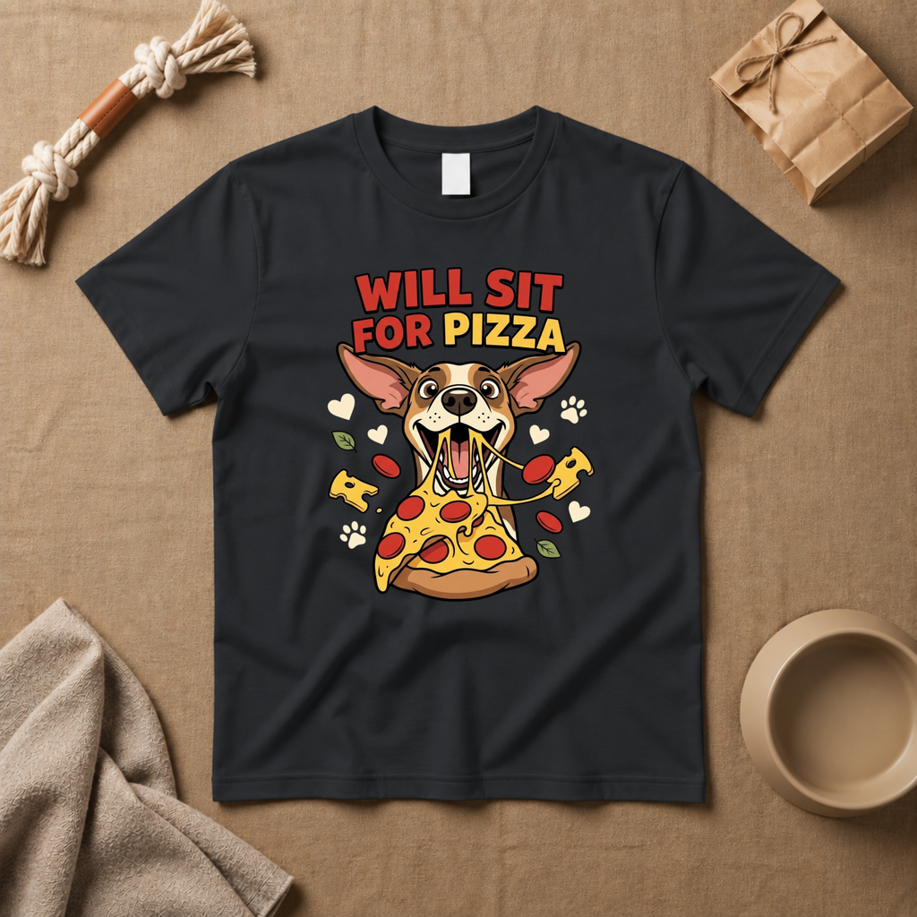 Will Sit For Pizza T-Shirt