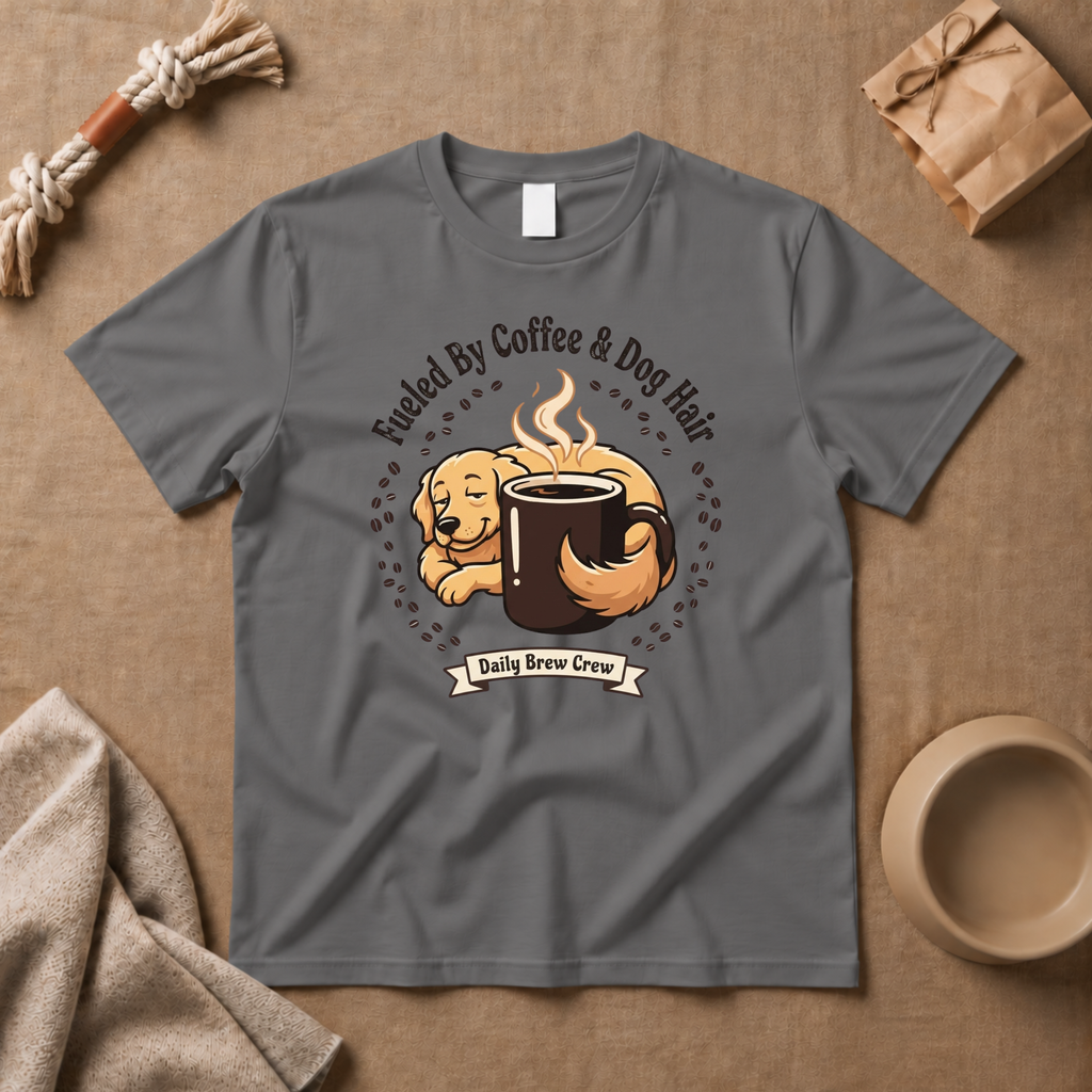 Fueled by Coffee And Dog Hair T-Shirt