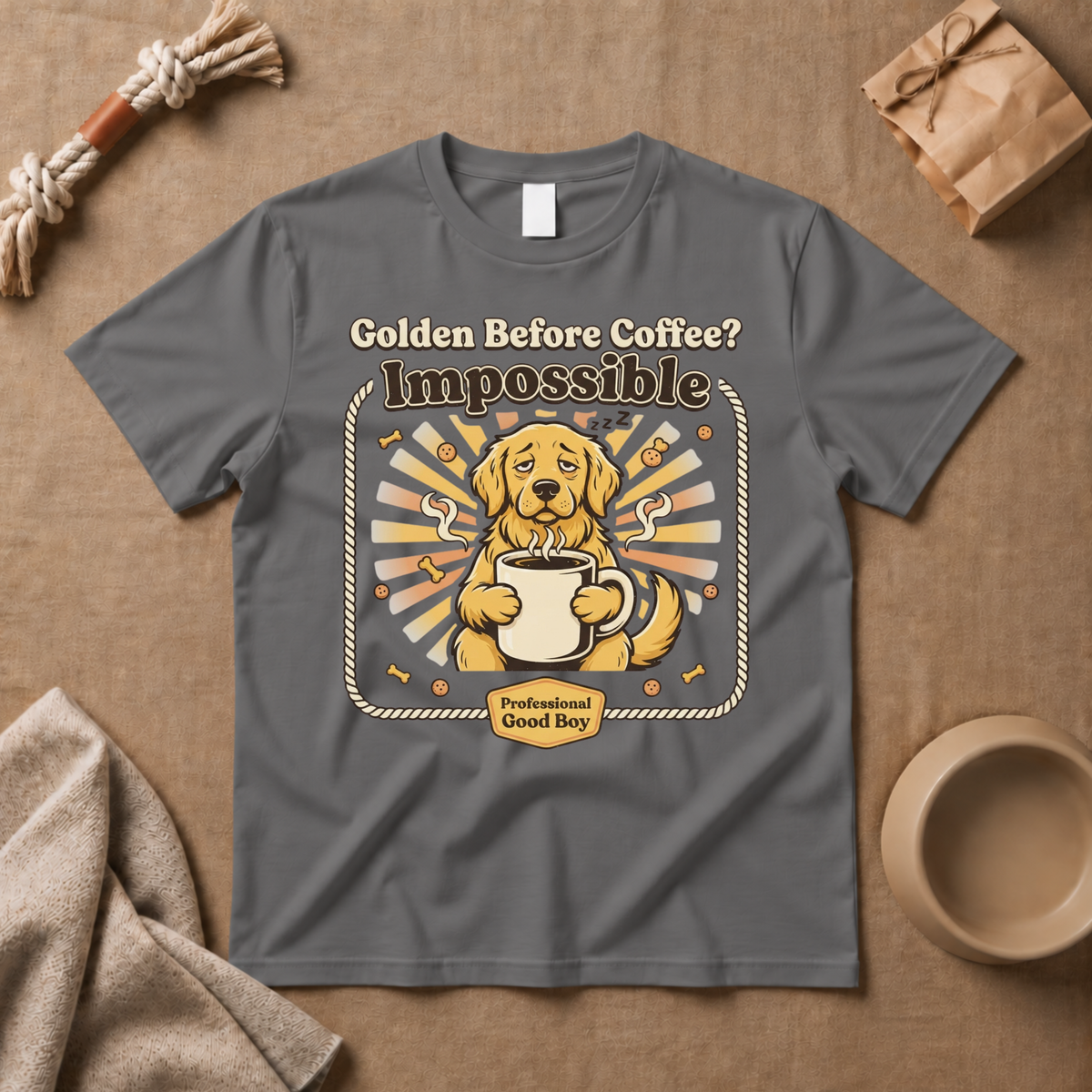 Golden Before Coffee? Impossible T-Shirt