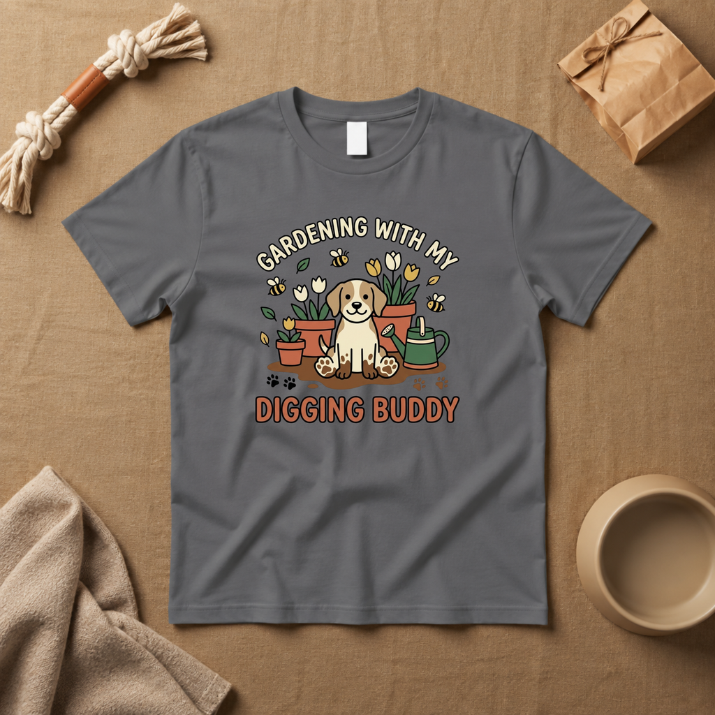 Gardening With My Digging Buddy T-Shirt