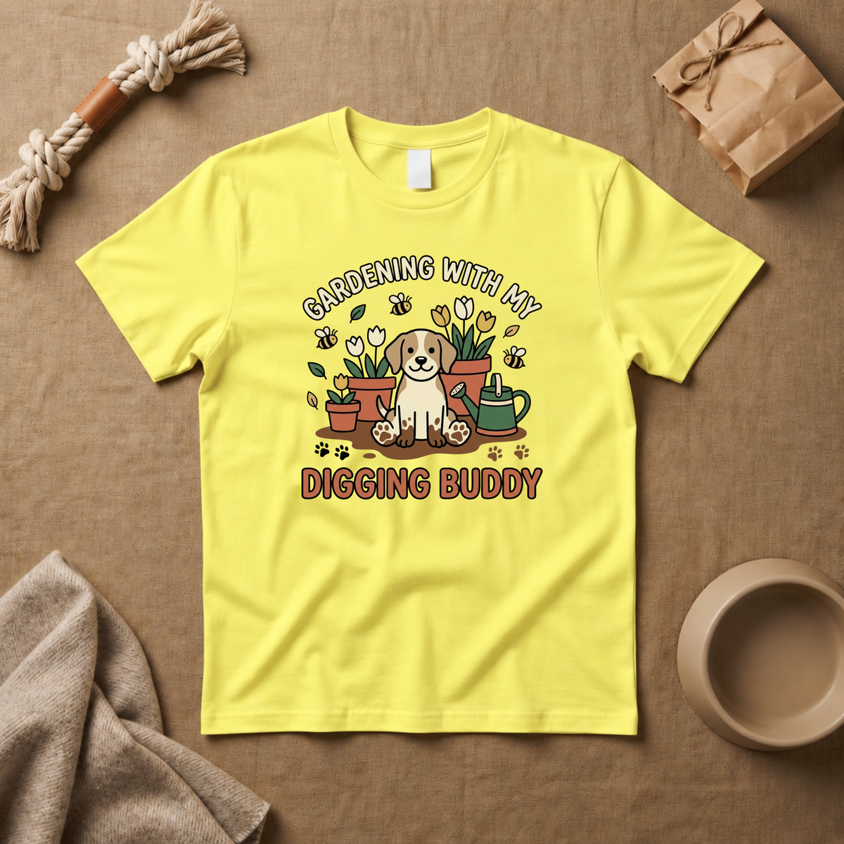Gardening With My Digging Buddy T-Shirt