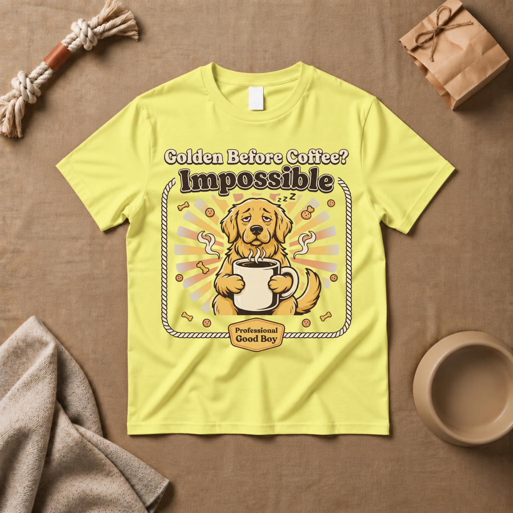 Golden Before Coffee? Impossible T-Shirt
