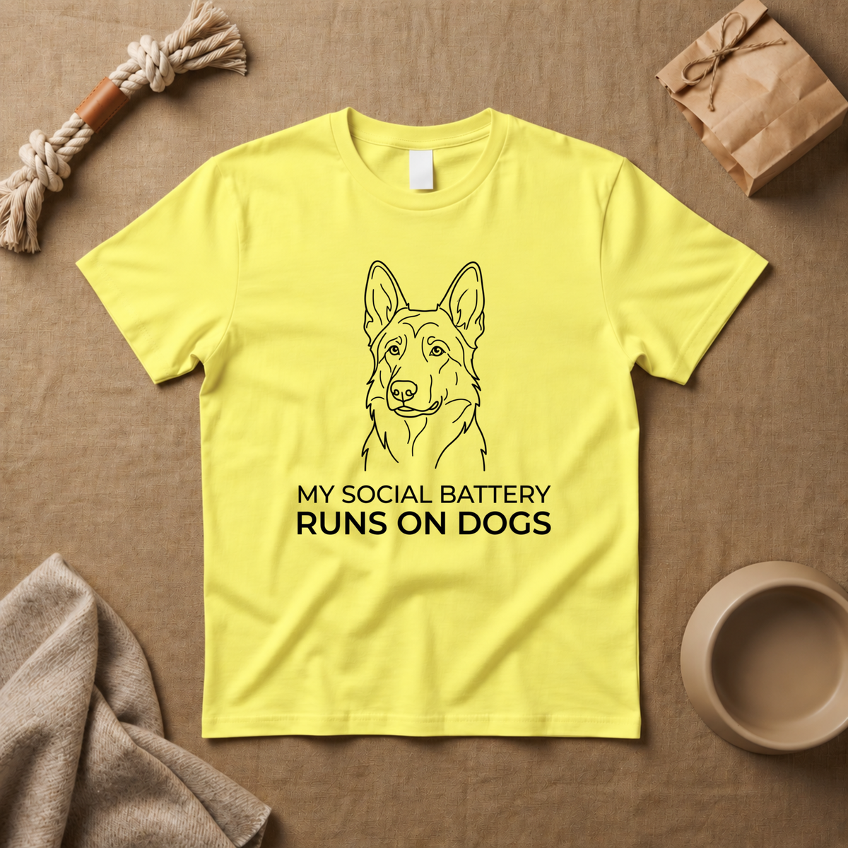 My Social Battery Runs On Dogs T-Shirt