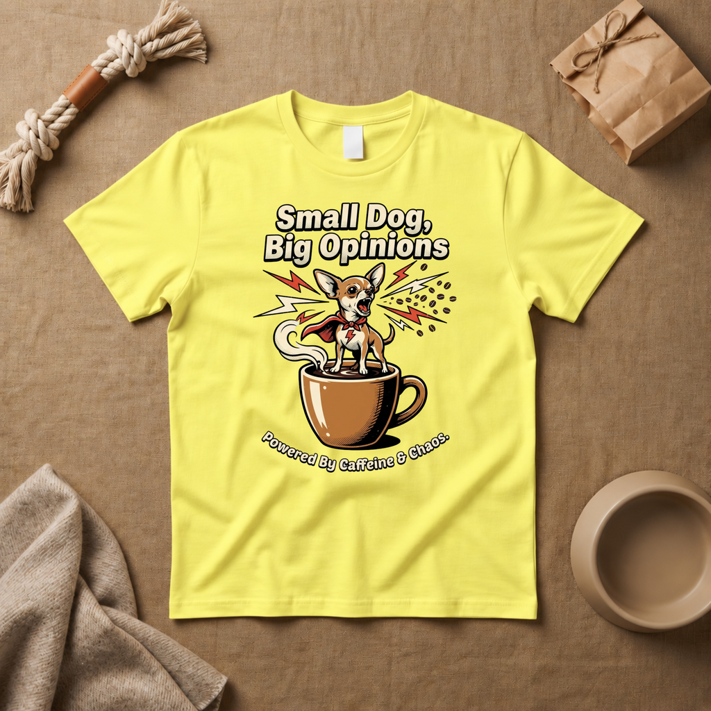 Small Dog, Big Opinions T-Shirt