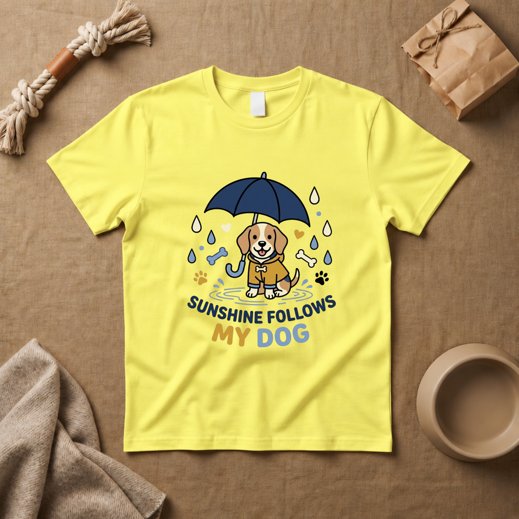 Sunshine Follow My Dog T-Shirt