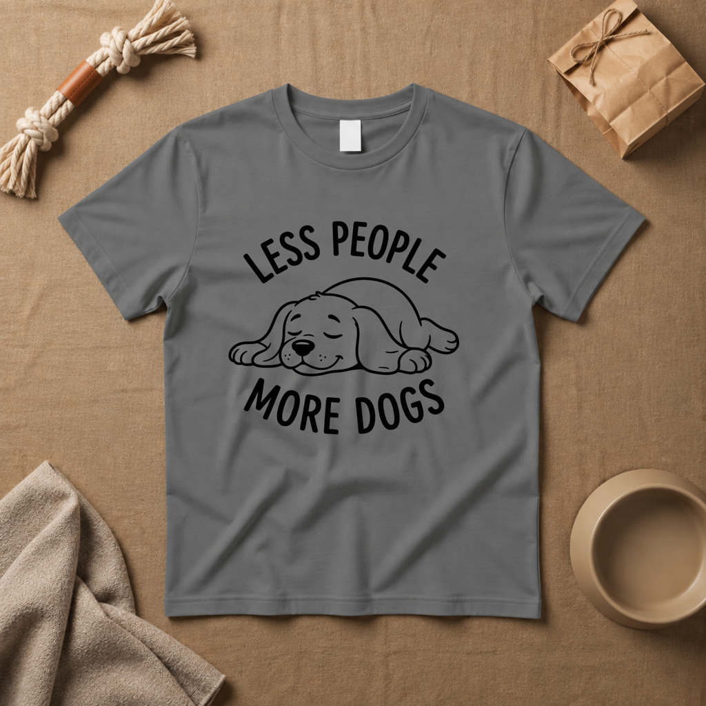 Less People More Dogs T-Shirt