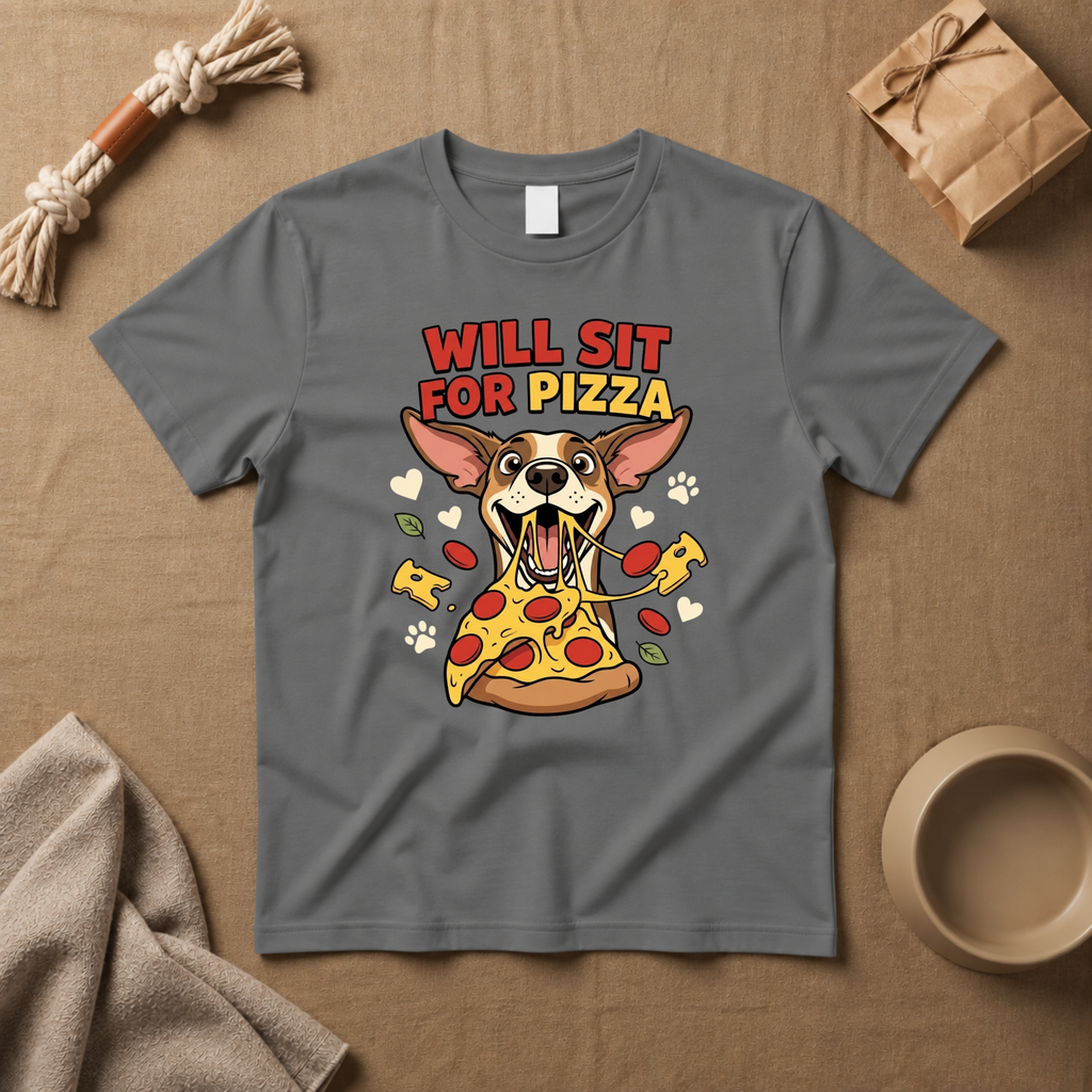 Will Sit For Pizza T-Shirt