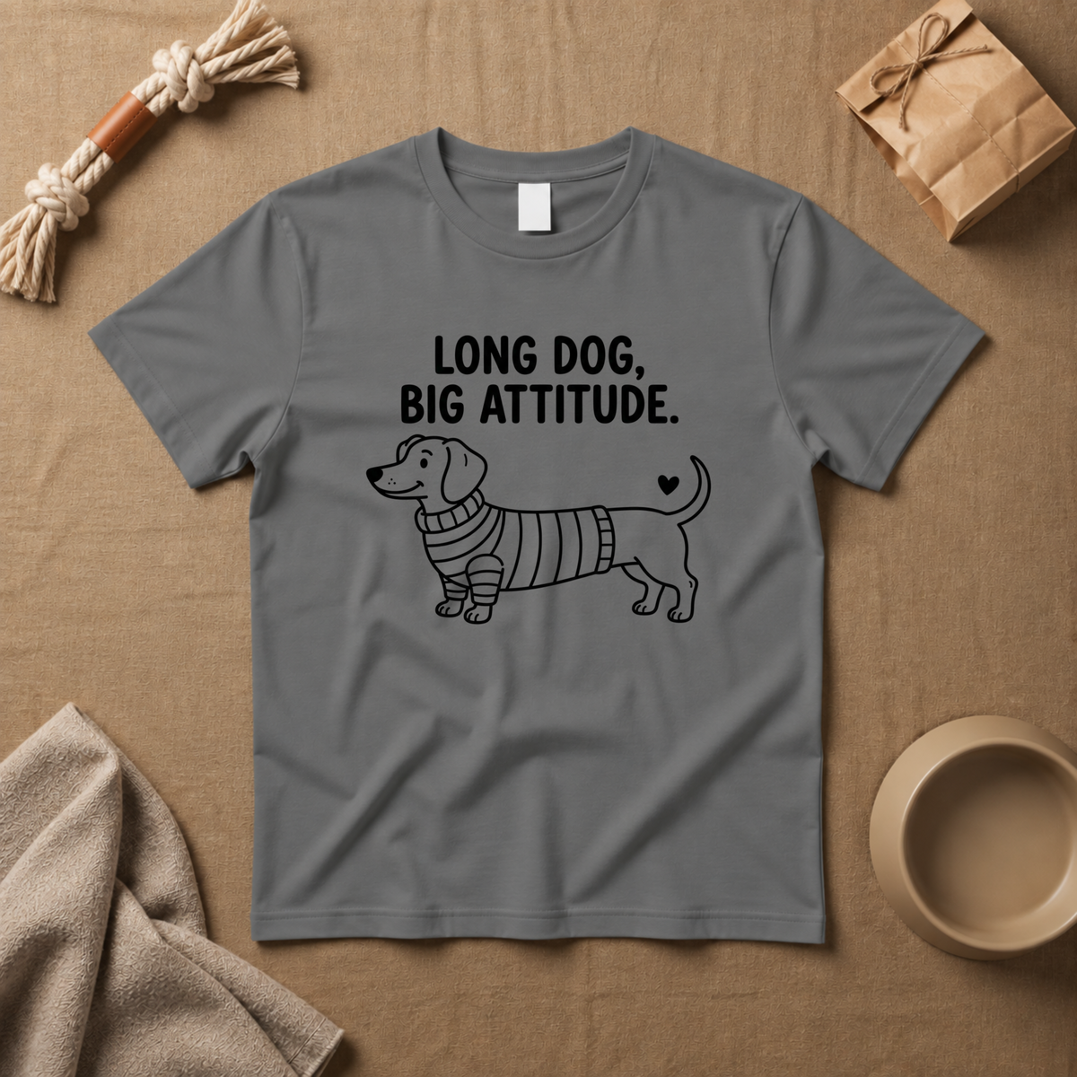 Long Dog Big Attitude T-Shirt