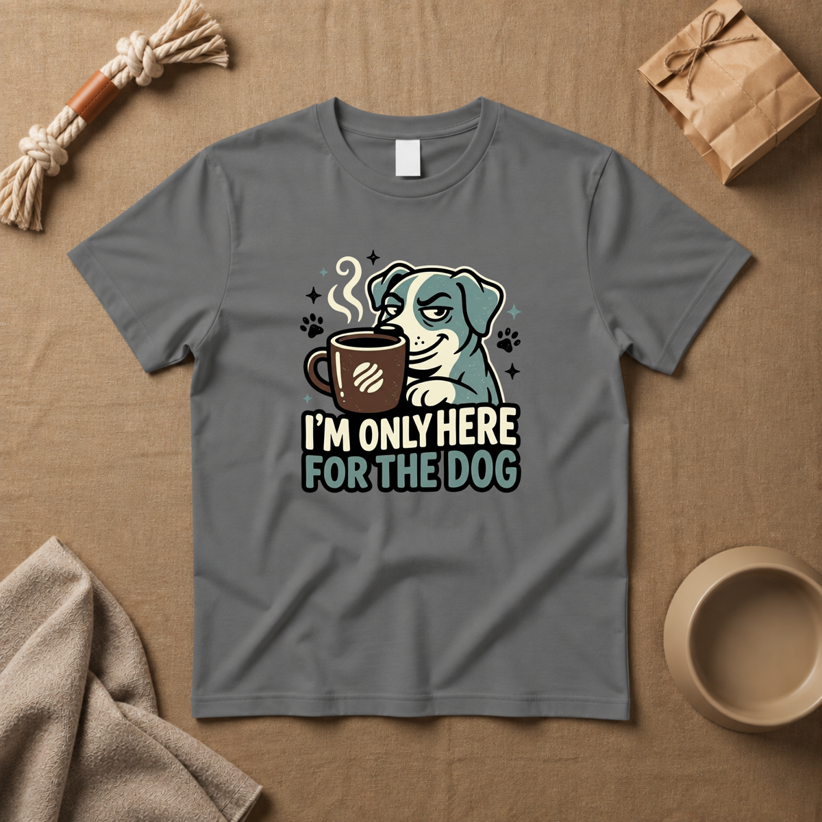 I M Only Here For The Dog T-Shirt